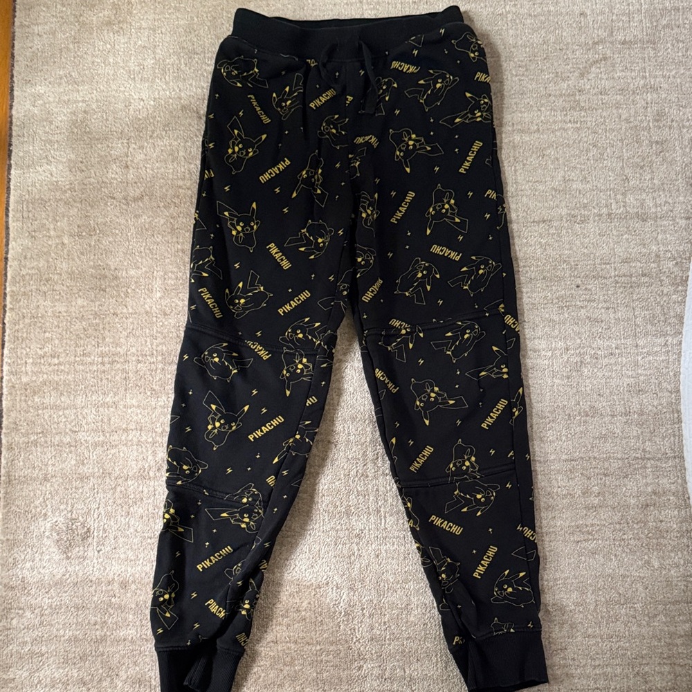 Pikachu Black Kids Joggers 12 - Hanna Andersson - like new